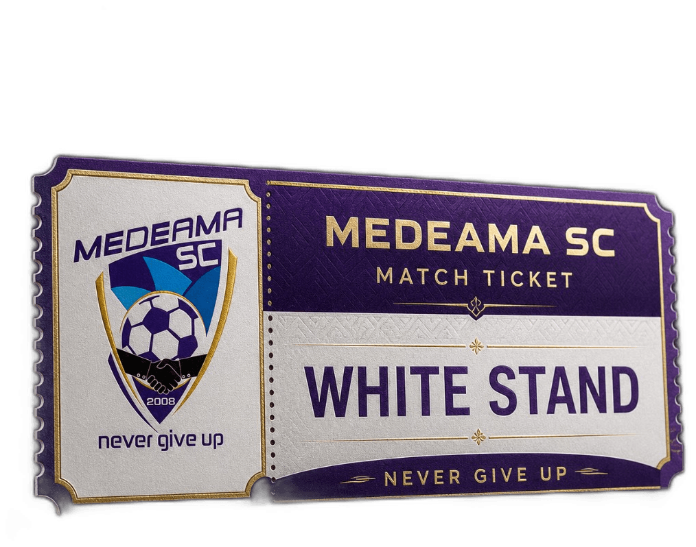 White Stand match ticket