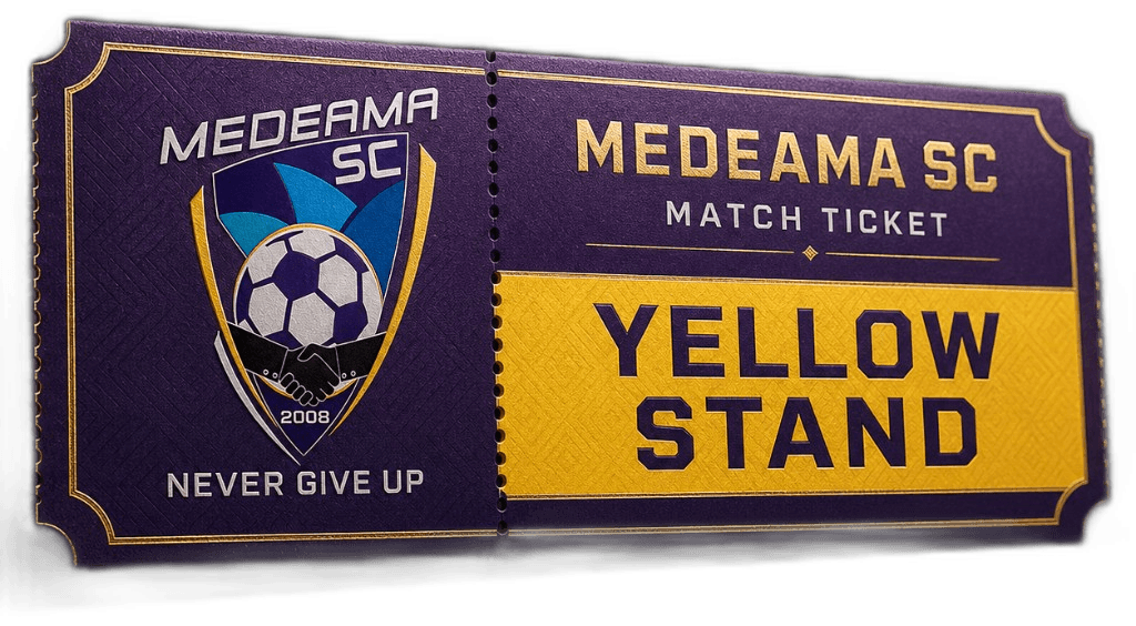 Yellow Stand match ticket